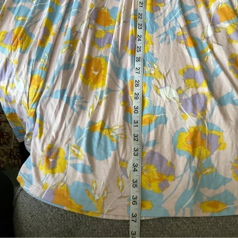 NWT Rachel Pally Floral Garden Jersey Slim Skirt Size Medium